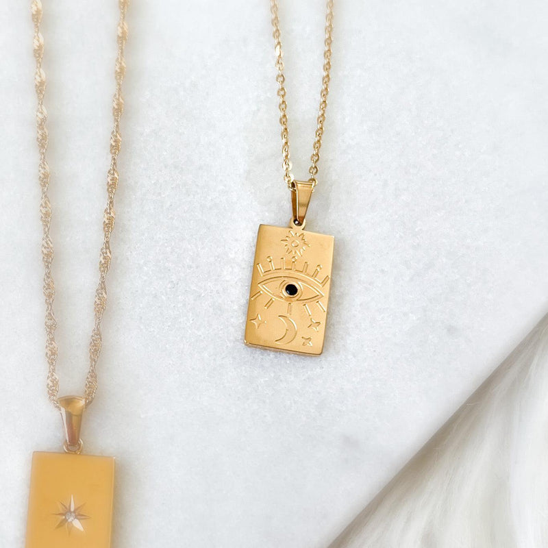 Third Eye Chakra Signet Necklace-Necklaces-The Songbird Collection