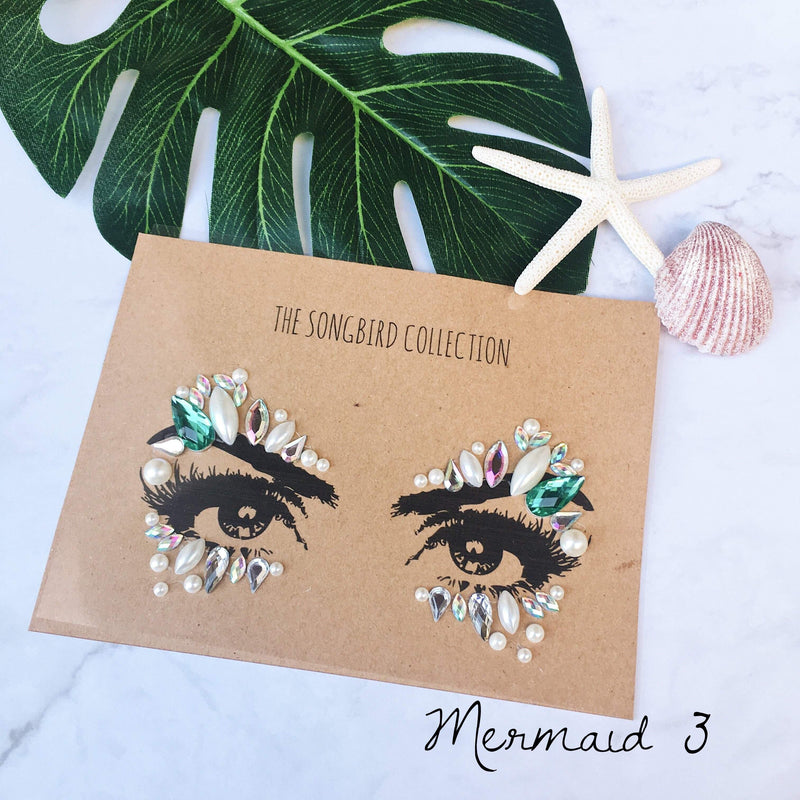 Mermaid Face Gems - 5 Designs! - The Songbird Collection 
