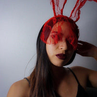 🐰 Black Lace Bunny Ear Headband - 4 Choices! LOW STOCK!! - The Songbird Collection 