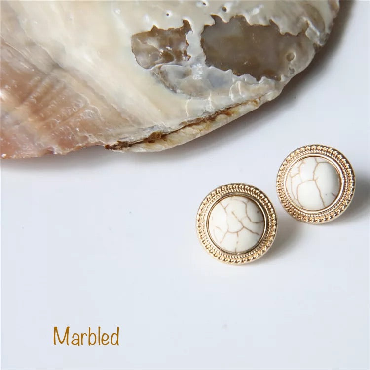 Embrace Pearly Stud Earrings - The Songbird Collection 