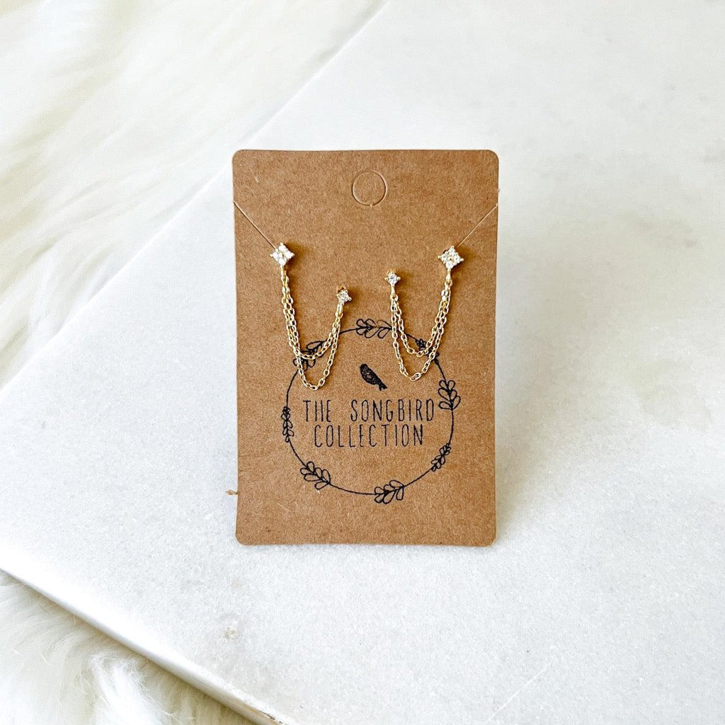 Ami Chain Link Earrings-Earrings-The Songbird Collection