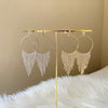 RiRi Rhinestone Hoop + Tassel Earrings - The Songbird Collection 