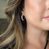 Stella Oblong Rhinestone Studded Earrings - LAST CHANCE / FINAL SALE-Earrings-The Songbird Collection