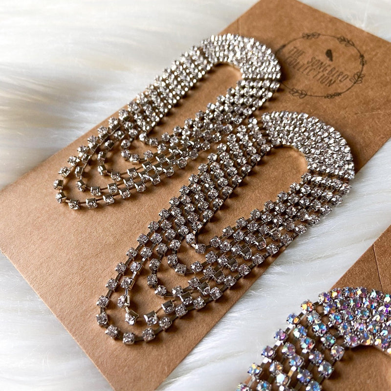 Roa Rhinestone Statement Earrings-Earrings-The Songbird Collection