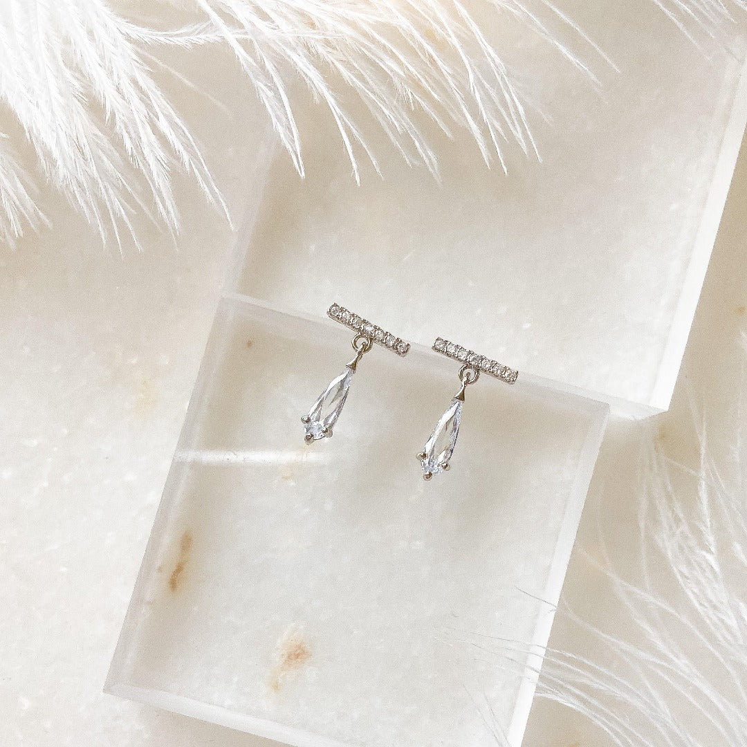 Liara Mini Crystal Drop Earrings - RESTOCKED! - The Songbird Collection 