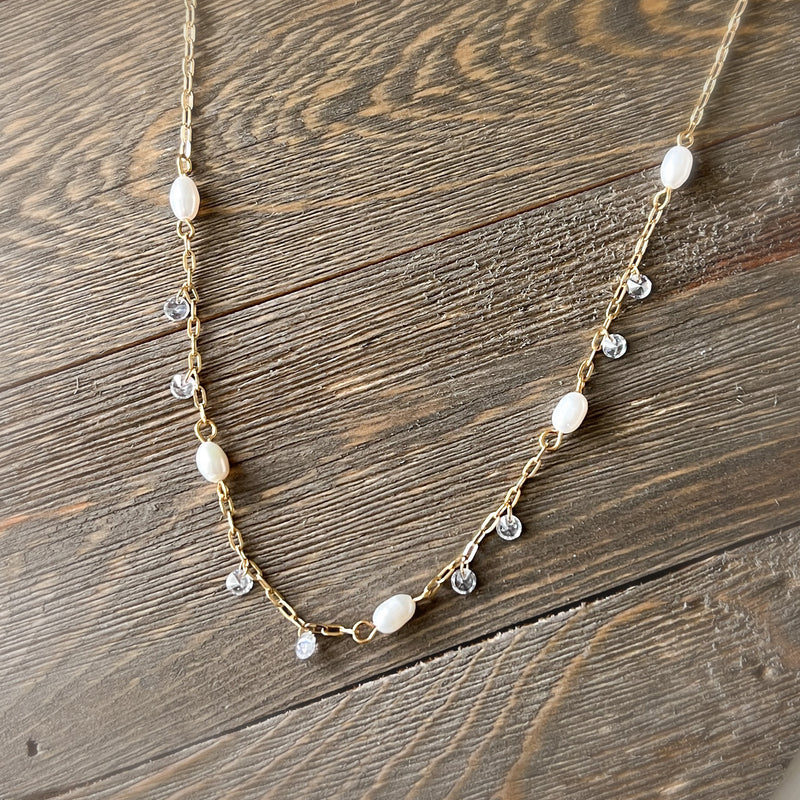 Amerie Freshwater Pearl Necklace-Necklaces-The Songbird Collection