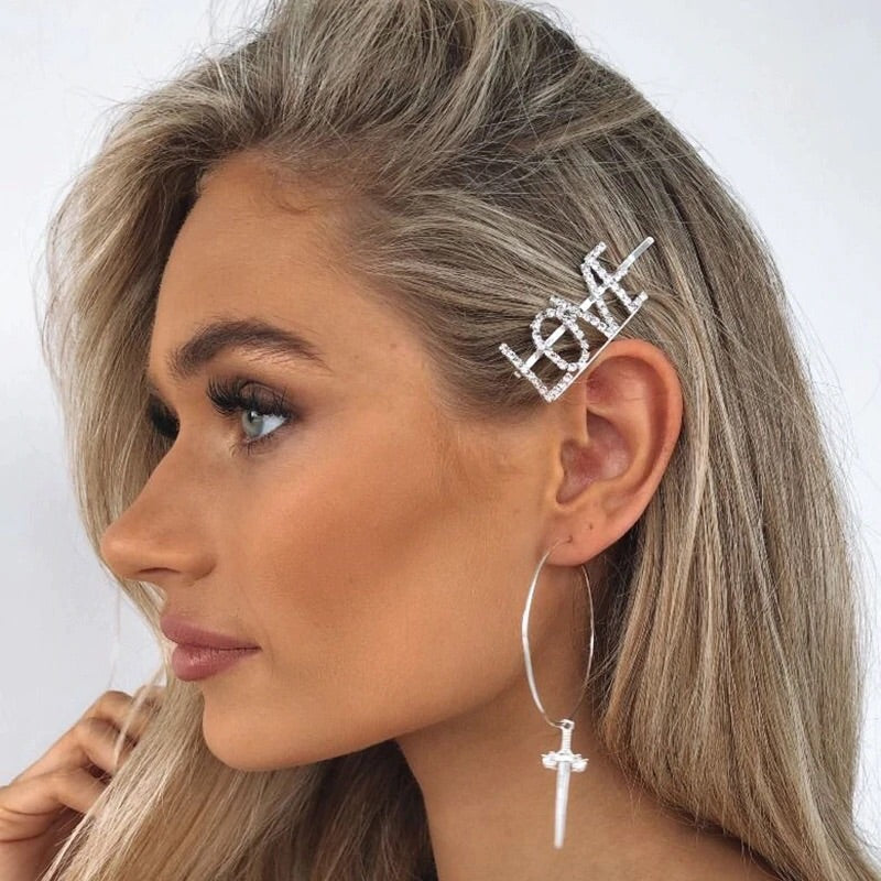 DAMN DRIPPIN GLAM Rhinestone Hair Pins - OVER 2️⃣0️⃣ words LAST CHANCE! - The Songbird Collection 