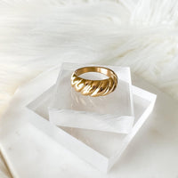 Emile Croissant Dome Ring-Rings-The Songbird Collection