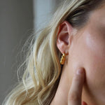 Emile Croissant Earrings-Earrings-The Songbird Collection