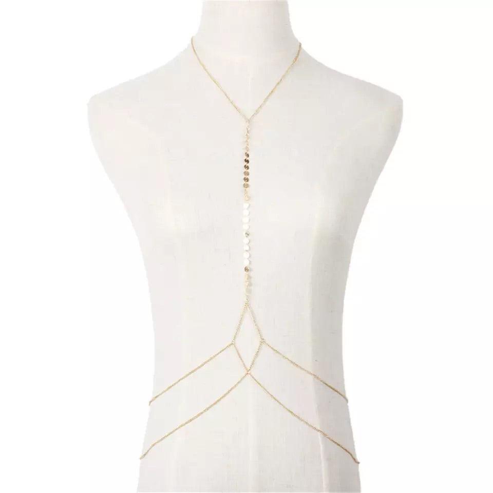 Disc Charm Body Chain - Gold & Silver RESTOCKED! - The Songbird Collection 