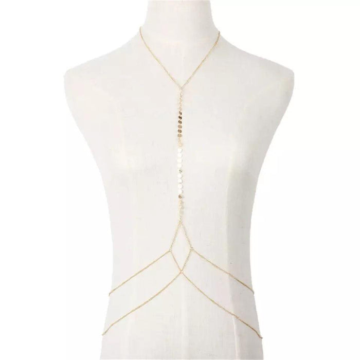 Disc Charm Body Chain - Gold & Silver RESTOCKED! - The Songbird Collection 