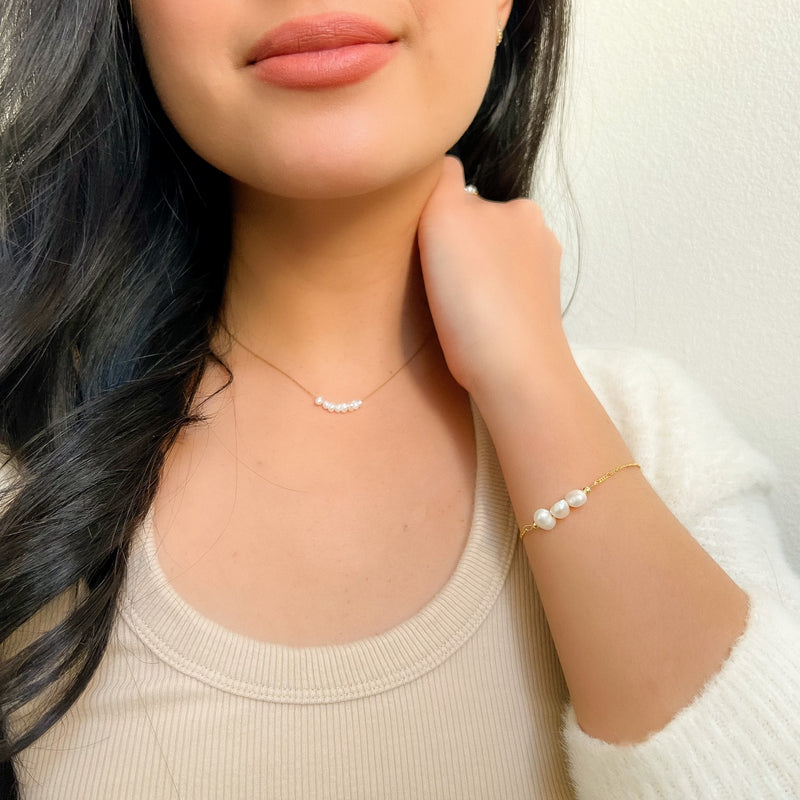 Amerie Pearl Seed Beads Necklace NOW IN SILVER TOO The