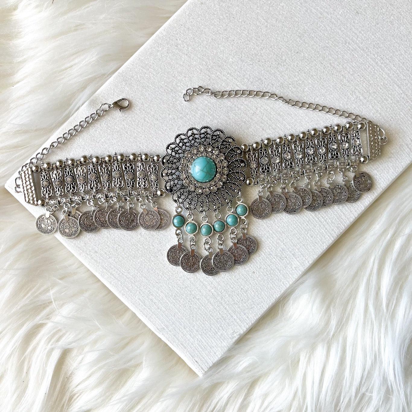 Bohemian on sale choker necklace