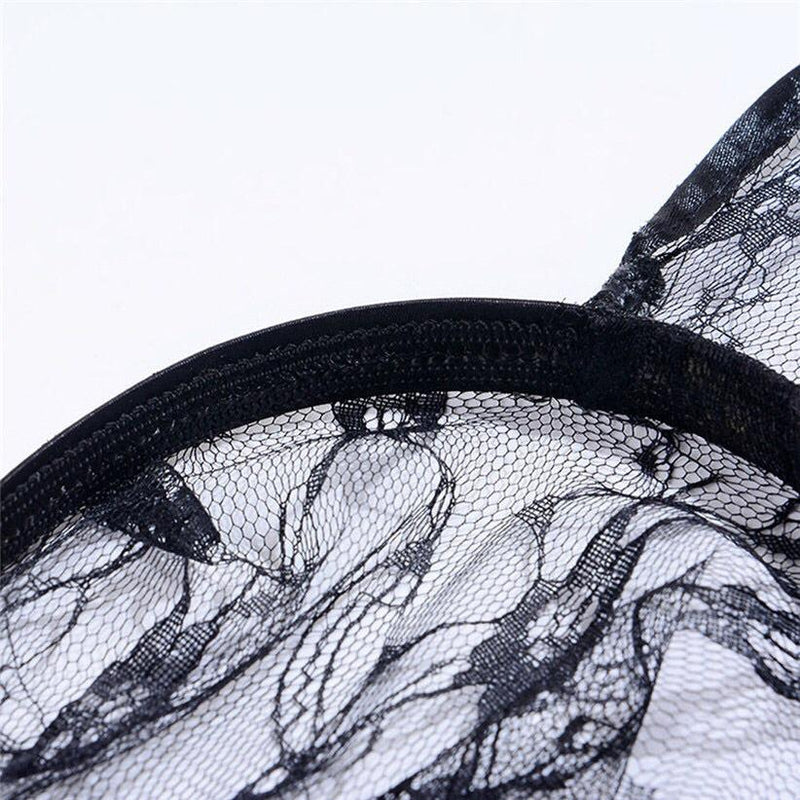 🐰 Black Lace Bunny Ear Headband - 4 Choices! LOW STOCK!! - The Songbird Collection 