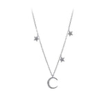 Lune et étoiles Sterling Silver Choker - RESTOCKED! - The Songbird Collection 