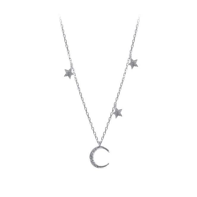 Lune et étoiles Sterling Silver Choker - RESTOCKED! - The Songbird Collection 