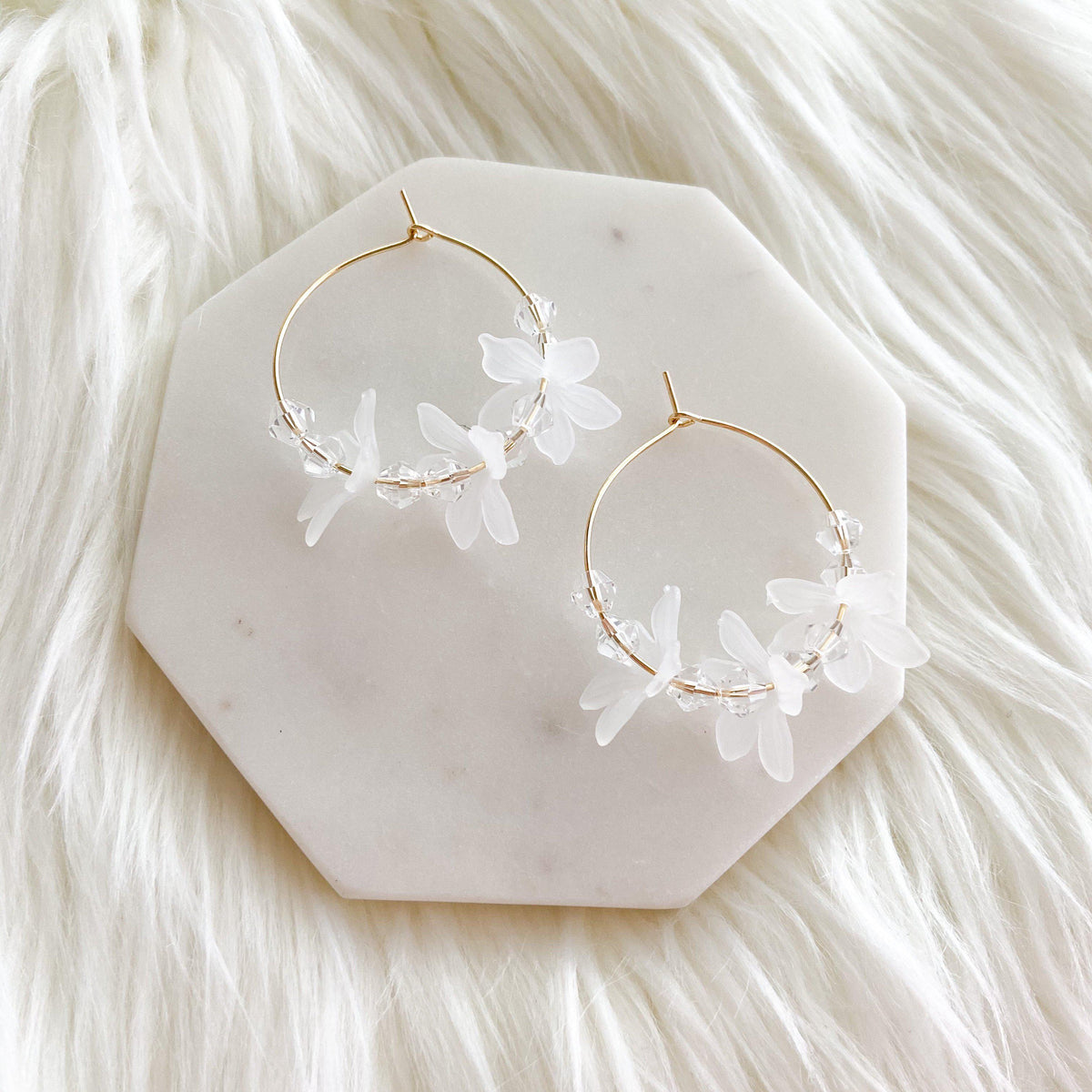 Frosted Floral Earrings - 7 Styles! - The Songbird Collection 