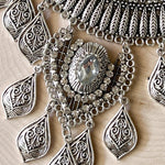 Antique Silver + Clear Stone - 8 LEFT