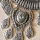 Antique Silver + Clear Stone