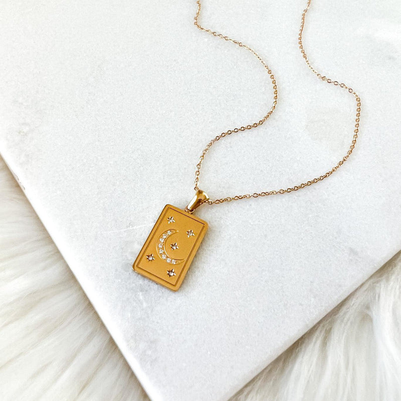 The Songbird Collection - Moonlight Starlight Signet Pendant Necklace