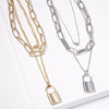 ❤️ Heart & Lock Layered Chain Necklace - LOW STOCK! - The Songbird Collection 