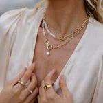 Amara Freshwater Pearl Necklace-Necklaces-The Songbird Collection