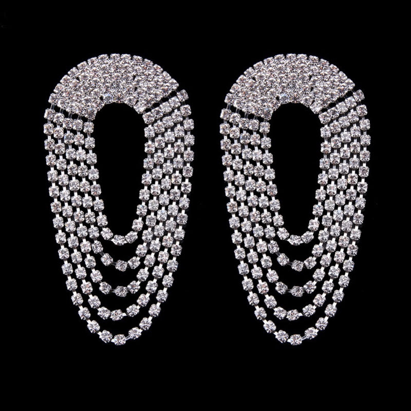 Roa Rhinestone Statement Earrings - LOW STOCK! - The Songbird Collection 