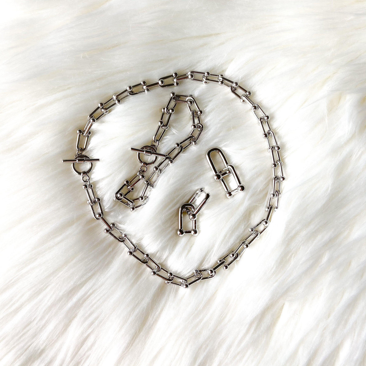 Bar-Belle Chain Link Necklace-Necklaces-The Songbird Collection