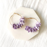 Anielle flower hoops Earrings - 4 Colors SELLING OUT!! - The Songbird Collection 