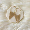 RiRi Rhinestone Hoop + Tassel Earrings - The Songbird Collection 