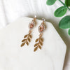 Amber Leaf Earrings - The Songbird Collection 