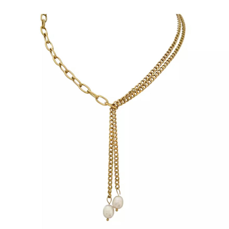 Anais Freshwater Pearl Necklace-Necklaces-The Songbird Collection