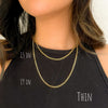 Cuban Curb Chain Necklace-Necklaces-The Songbird Collection