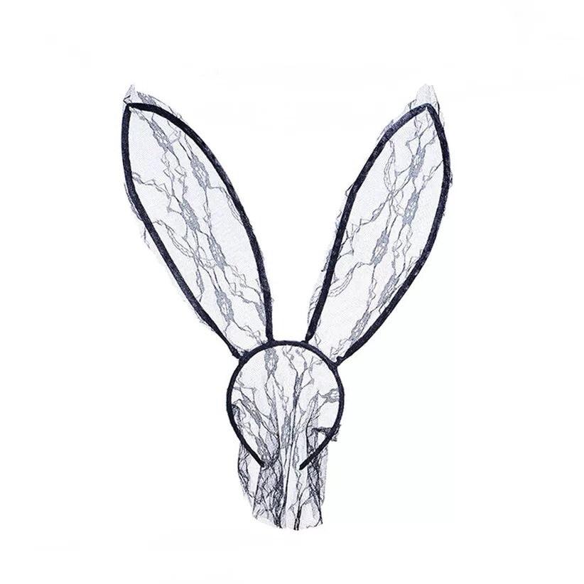 🐰 Black Lace Bunny Ear Headband - 4 Choices! LOW STOCK!! - The Songbird Collection 