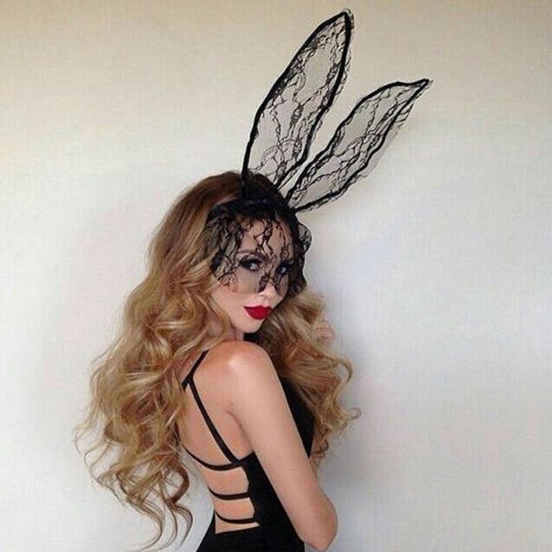 🐰 Black Lace Bunny Ear Headband - 4 Choices! LOW STOCK!! - The Songbird Collection 
