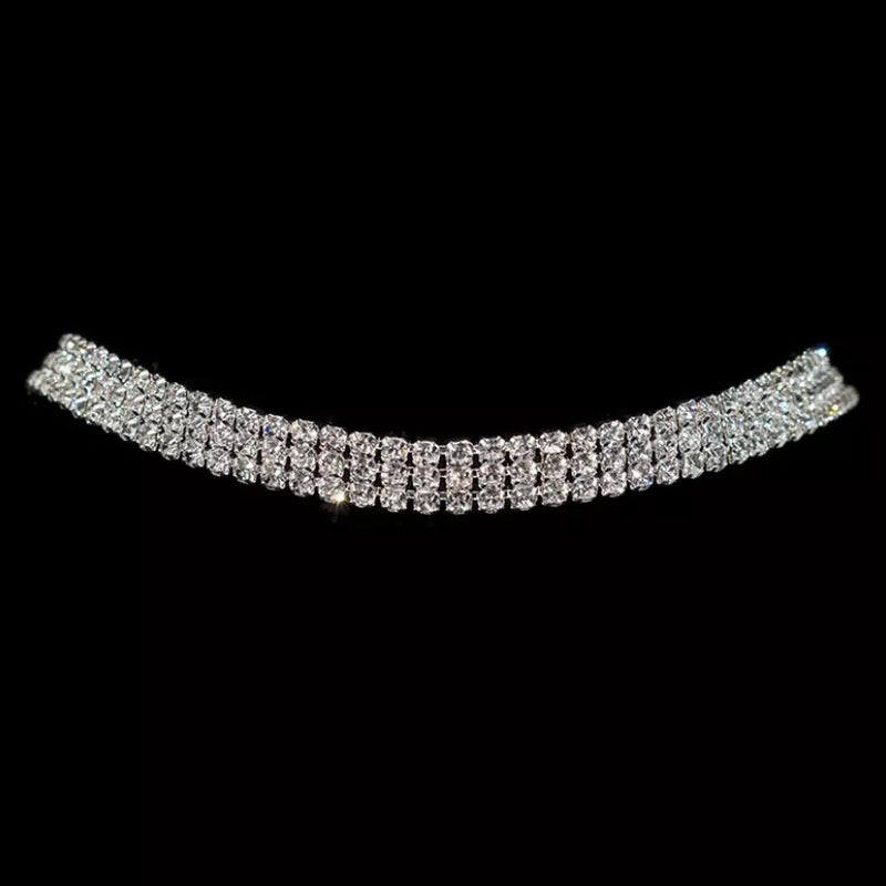 Reina Rhinestone Choker - 4 Sizes! - The Songbird Collection 