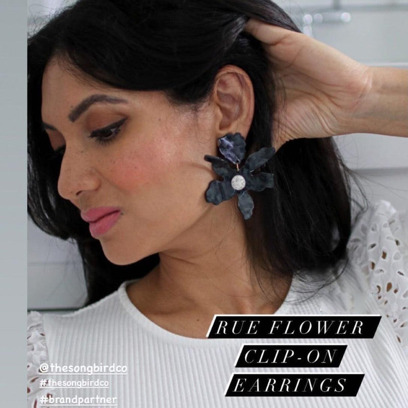 Rue Flower Earrings - 17 COLORS!-Earrings-The Songbird Collection