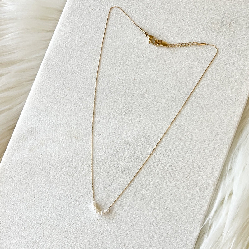 Amerie Pearl Seed Beads Necklace - NOW IN SILVER TOO!