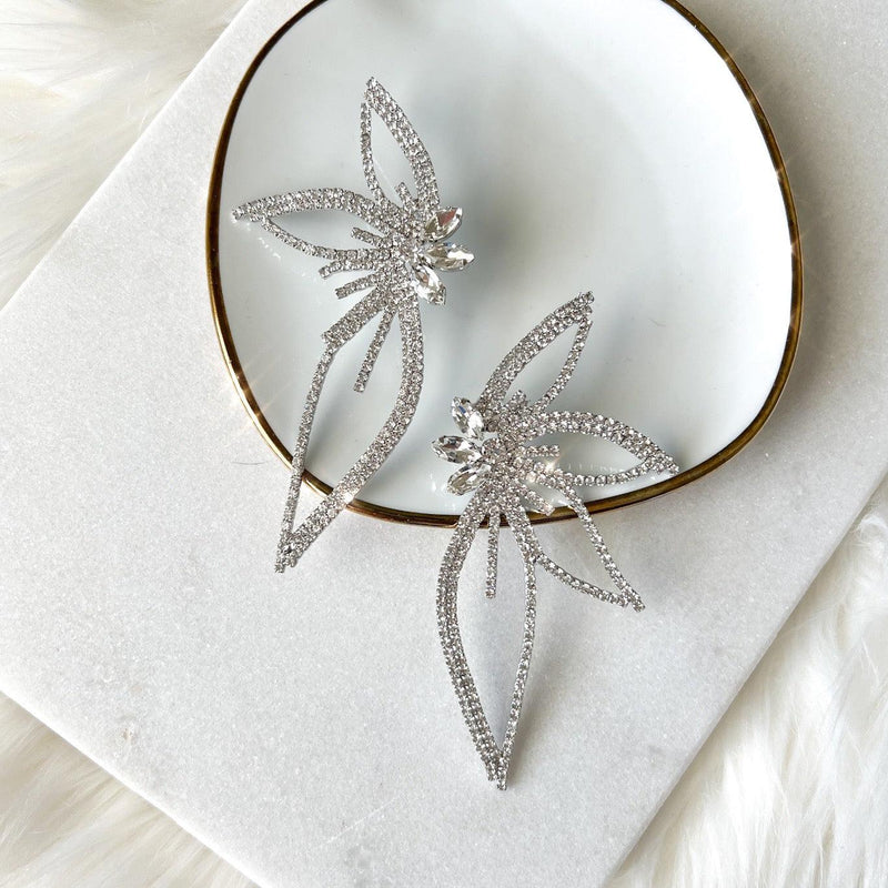 Lorelei Floral Statement Earrings-Earrings-The Songbird Collection