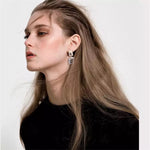 Squared Glass Gem Earrings - Now in SILVER too! - The Songbird Collection 