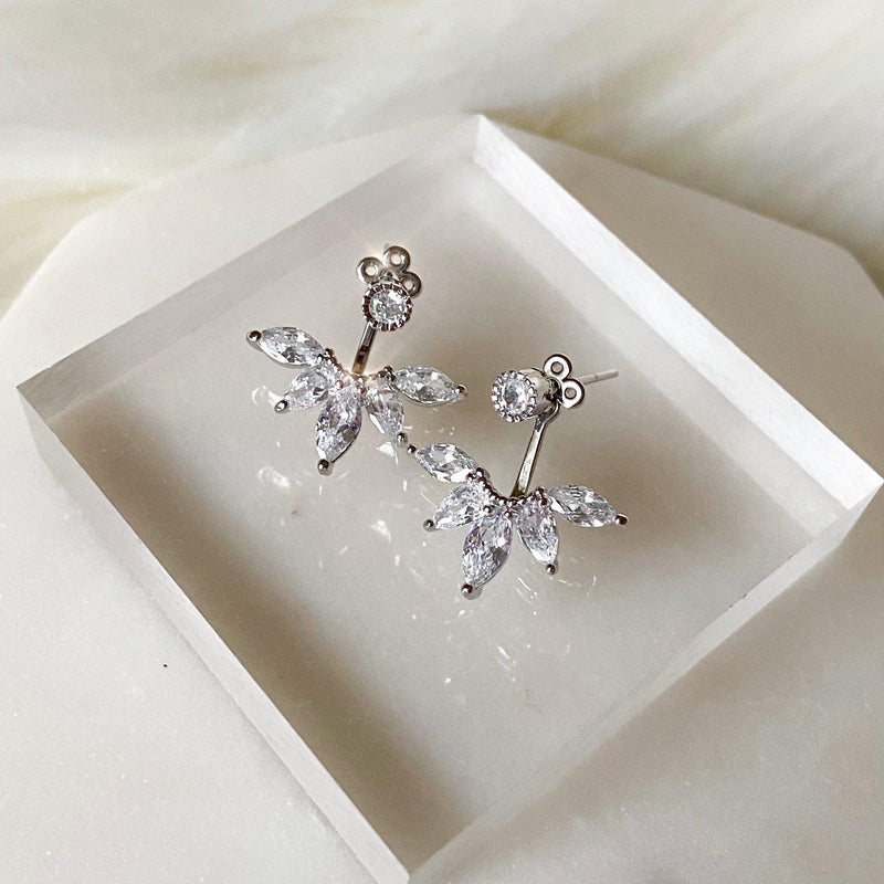 Tiara Ear Jacket Earrings-Earrings-The Songbird Collection