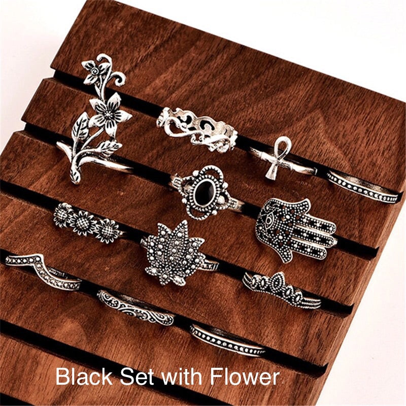 Black Ring Sets - Choose from 3 Sets! - The Songbird Collection 