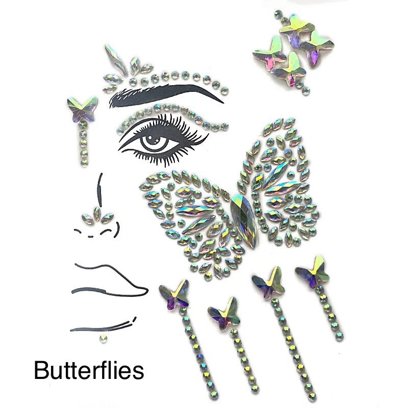 Flower Child Face & Body Jewels-Body Jewelry-The Songbird Collection