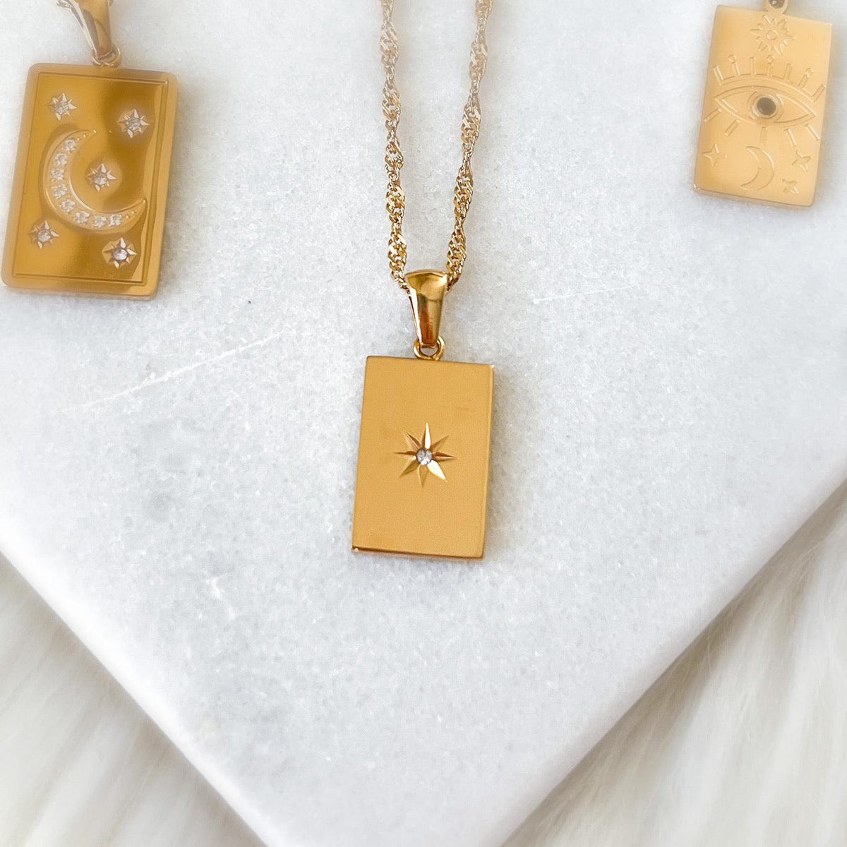 North Star Signet Necklace-Necklaces-The Songbird Collection