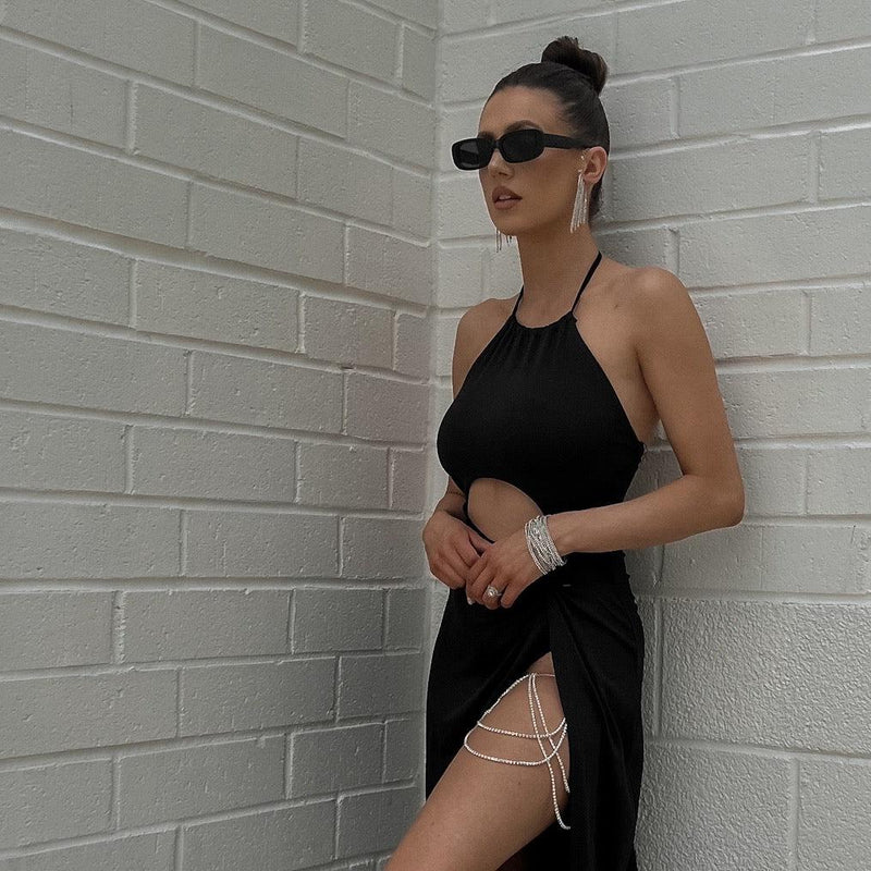 Drippin Glam Rhinestone Leg Chain - The Songbird Collection 
