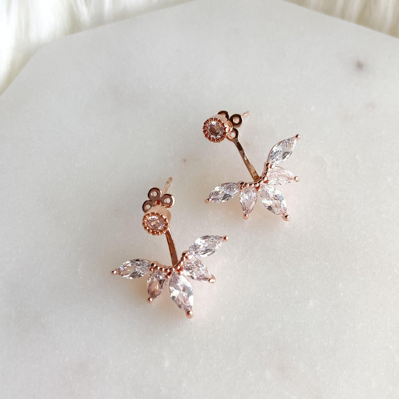 Tiara Ear Jacket Earrings-Earrings-The Songbird Collection