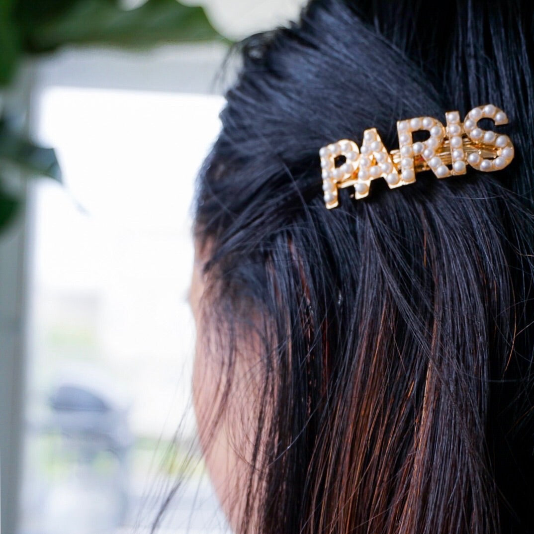 Jet Setter Pearl Hair Barrettes - LAST CHANCE! - The Songbird Collection 