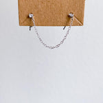 Billie Chain Link Studs - 925 Sterling Silver-Earrings-The Songbird Collection