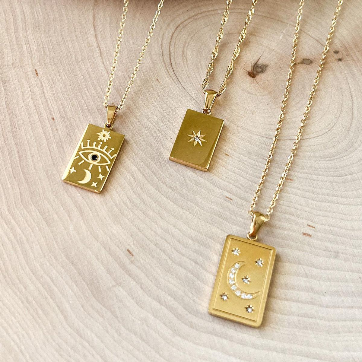 North Star Signet Necklace-Necklaces-The Songbird Collection