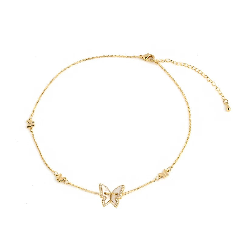 Chrysalis Butterfly Choker-Necklaces-The Songbird Collection